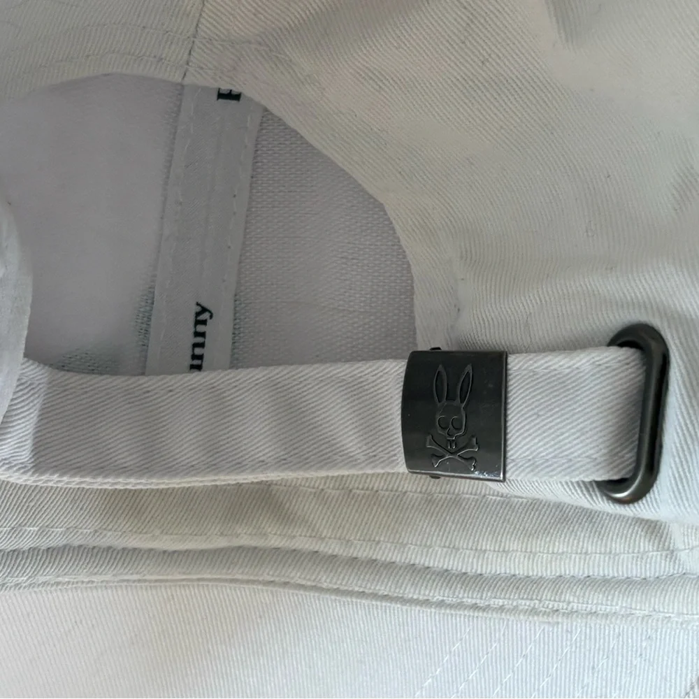 Psycho Bunny White Hat with Green Embroidery - Picture 5 of 6